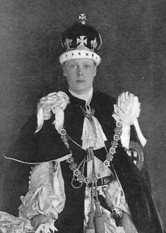 The future Edward VIII in his coronation robes as Prince of Wales in 1911.
