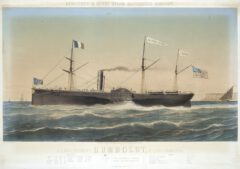 New York & Havre Steam Navigation Company U.S.Mail Steamship Humboldt, 1850.