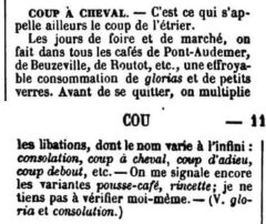 Paul Eugène Robin et al.: Dictionnaire du patois normand. 1879, page 118-119.