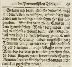 Johann Philipp Seip: Neue Beschreibung der Pyrmontischen Gesund-Brunnen. 1717, page 77.