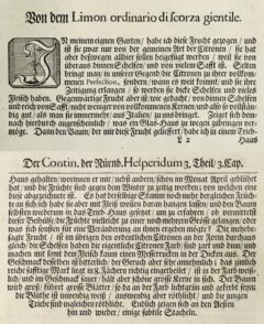 Johann Christoph Volkamer: Continvation der Nürnbergische Hesperides. 1714, page 67-68.