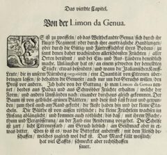 Johann Christoph Volkamer: Continvation der Nürnbergische Hesperides. 1714, page 70.